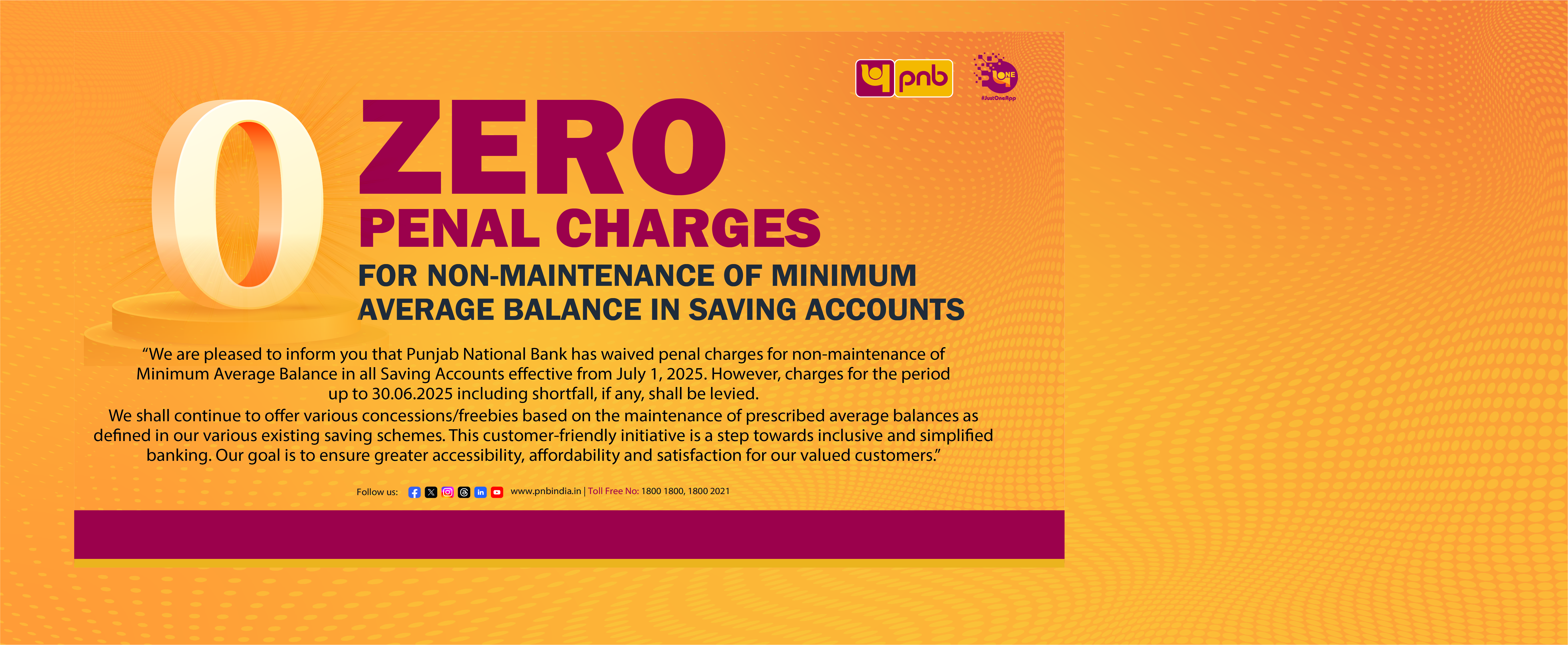 Zero Penal Charges